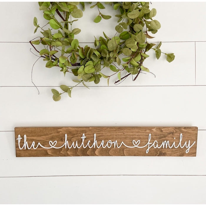 Personalized Family Name Sign