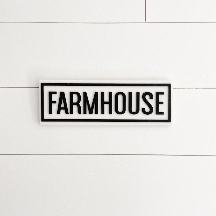 12” Farmhouse Word Signs