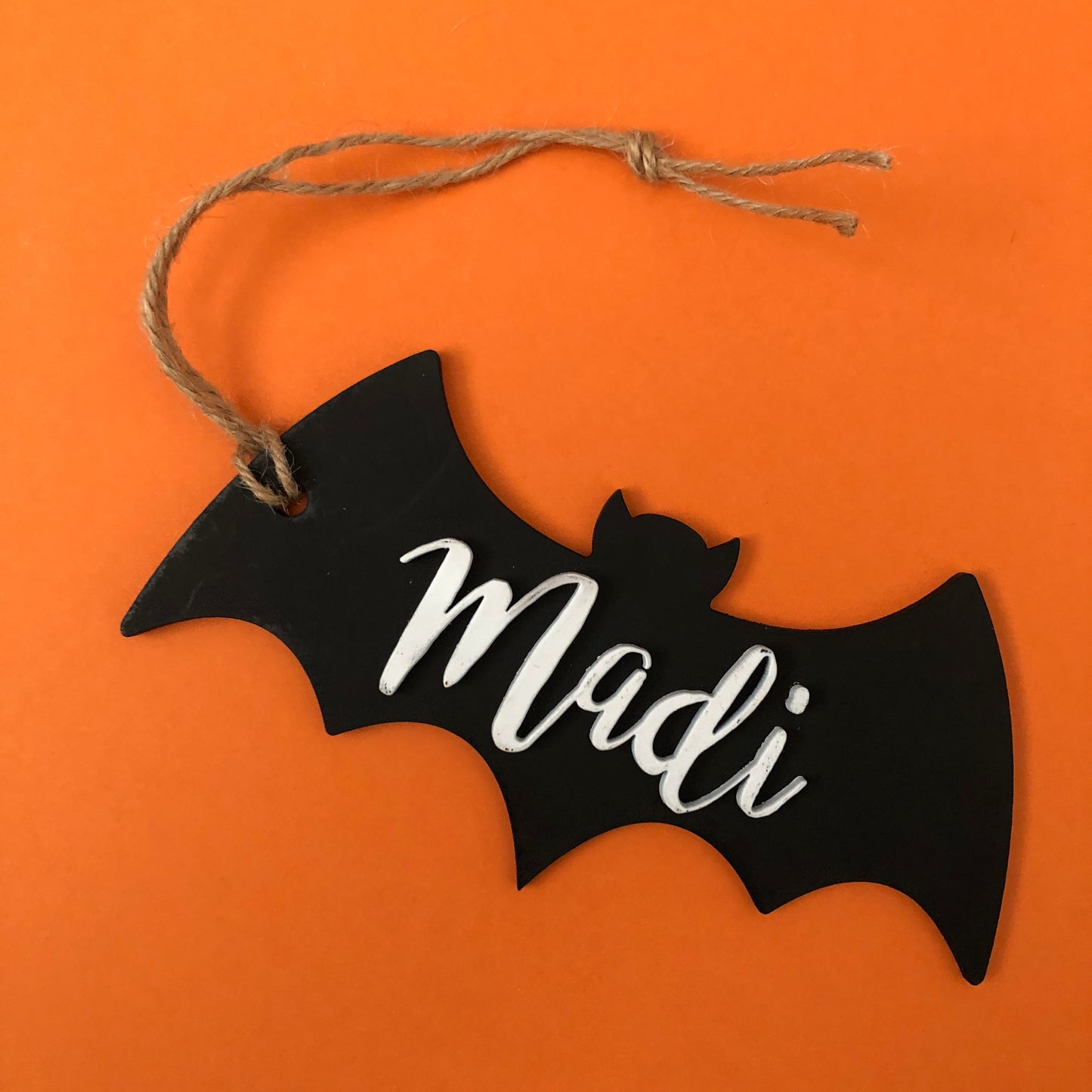 Halloween Personalized Bat Tag