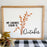 My Favorite Color is October | 17x21 inch Wood Framed Sign | 3D Lettering