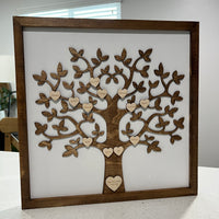 Personalized Family Tree Sign | 21x21 inch